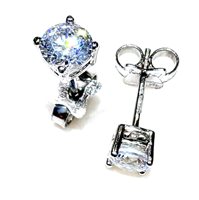 Boucles d'oreilles Femme Punto luce in Or blanc Cubic Zirconia